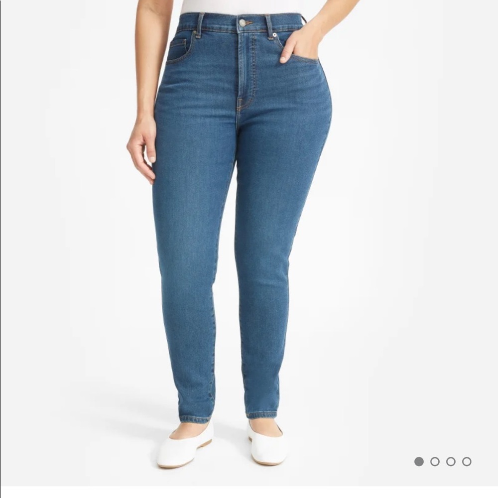 Everlane High Rise Slim Straight Ankle Jeans